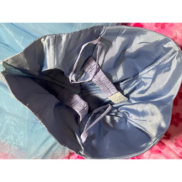 Cinderella Blue Embroidered Tulle Strapless Homecoming Dress – No Size Small - Picture 3 of 3